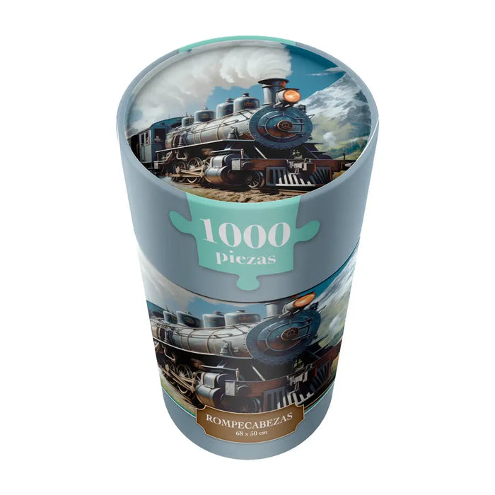 Viaje en el tiempo Rompecabezas en Cilindro Cartón 1000 Piezas Novelty
