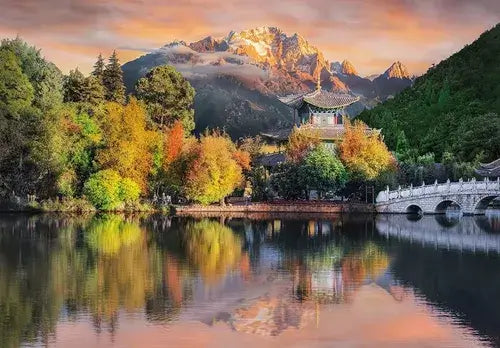 Vista de Lijiang China Rompecabezas 1500 Piezas Clementoni