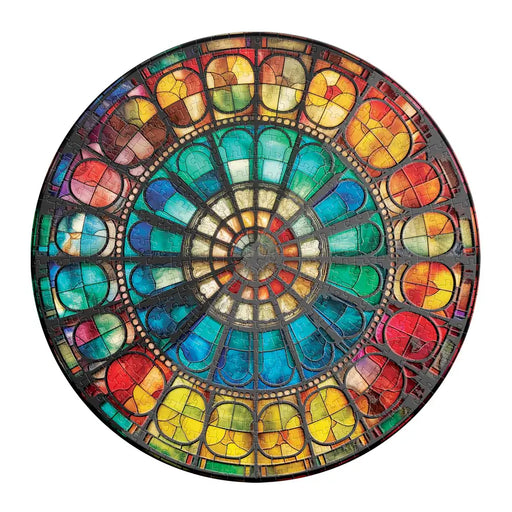 Vitral Barnizado Rompecabezas Circular 500 Piezas Novelty
