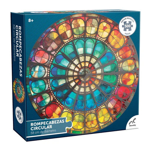 Vitral Barnizado Rompecabezas Circular 500 Piezas Novelty
