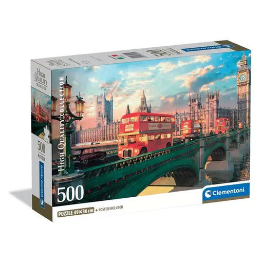Westminster Bridge Londres Rompecabezas Clementoni Compact Pro Ecología 500 Piezas