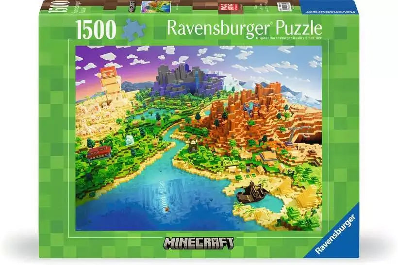 World of Minecraft Rompecabezas 1500 Piezas Ravensburger