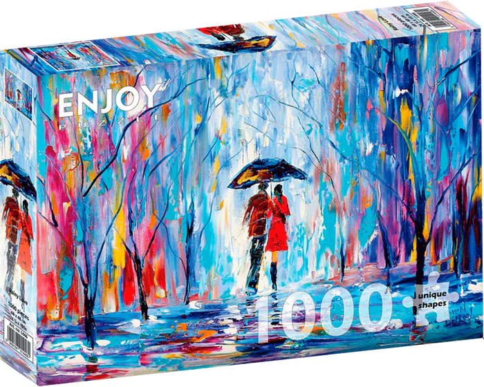 Amor Bajo la Lluvia - Rompecabezas 1000 Piezas Enjoy Puzzle