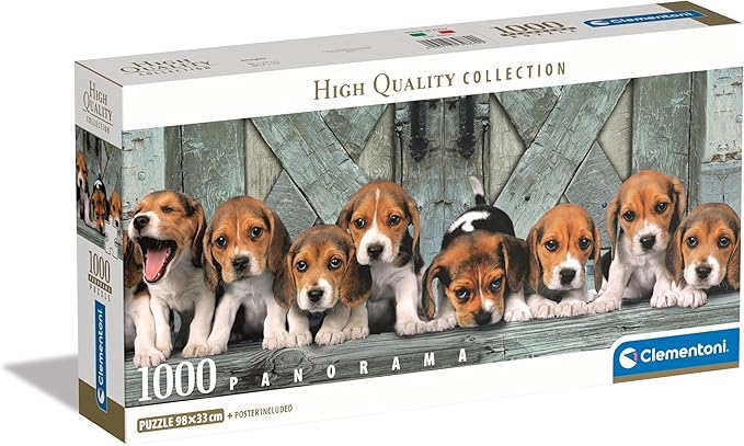 Beagles Panoramico - Rompecabezas 1000 piezas Compact Pro
