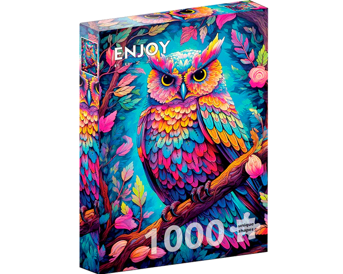 Búho de Colores - Rompecabezas 1000 Piezas Enjoy Puzzle