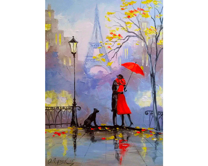 Día Lluvioso en París - Rompecabezas 1000 Piezas Enjoy Puzzle