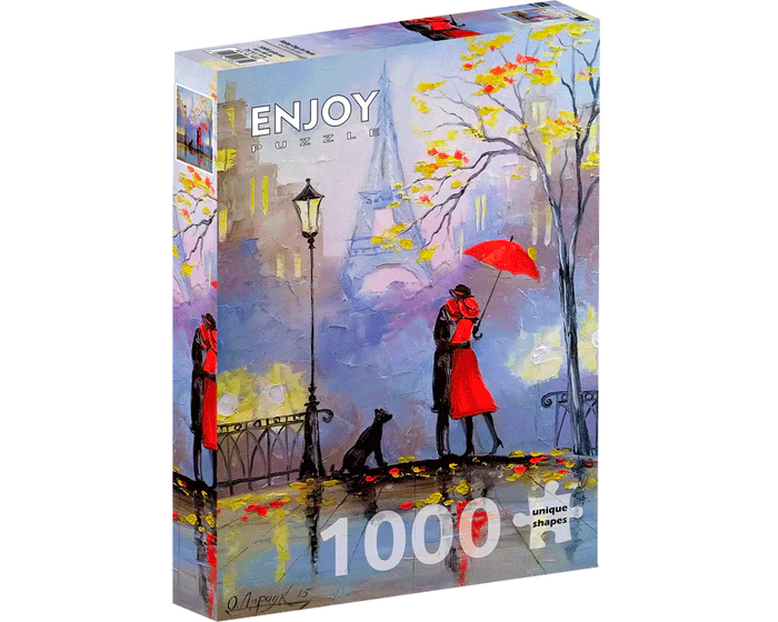 Día Lluvioso en París - Rompecabezas 1000 Piezas Enjoy Puzzle