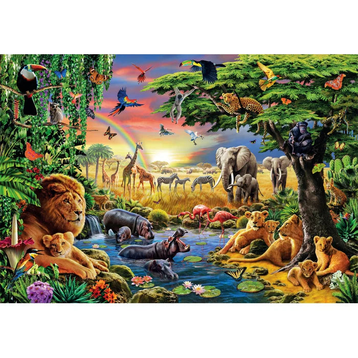 El encuentro africano - Rompecabezas 2000 piezas Clementoni