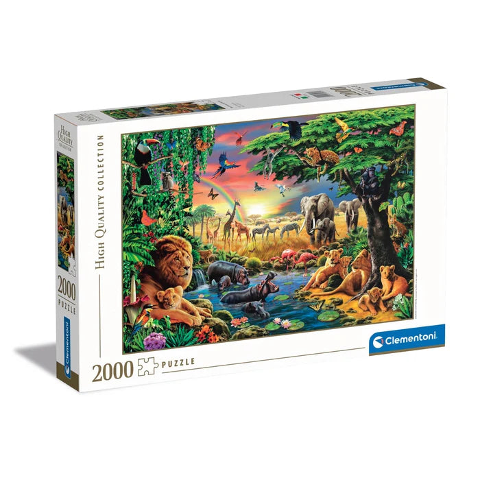 El encuentro africano - Rompecabezas 2000 piezas Clementoni