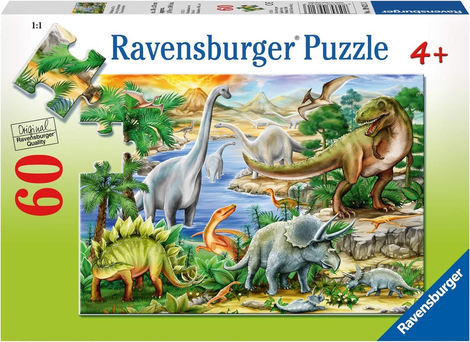 La Era de Los Dinosaurios - Rompecabezas 60 Piezas Ravesburger