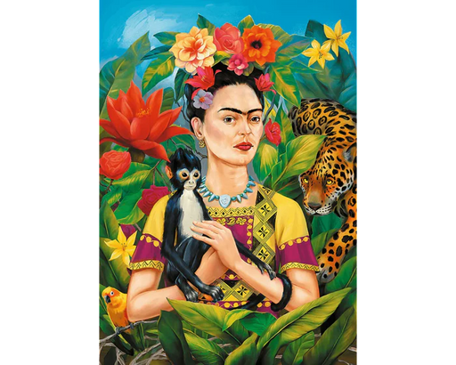 Frida Kahlo, Retrato en la Jungla - Rompecabezas de 1000 Piezas 
