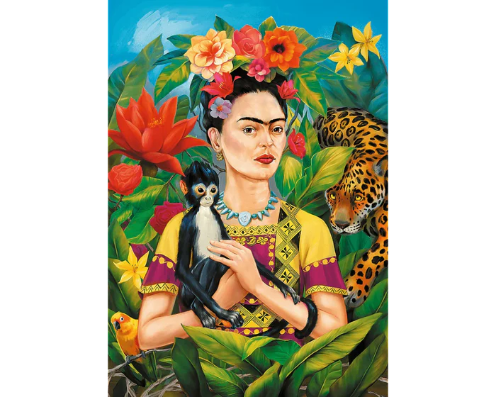 Frida Kahlo, Retrato en la Jungla - Rompecabezas de 1000 Piezas 