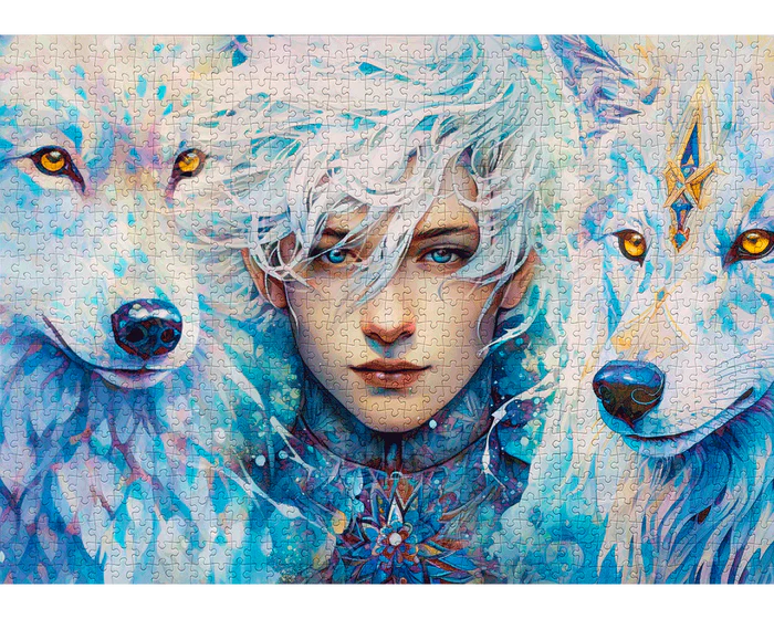 Mujer con Lobos - Rompecabezas 1000 Piezas Enjoy Puzzle