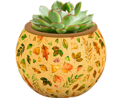 Maceta Verde Elegante - Rompecabezas 3D Plastificado