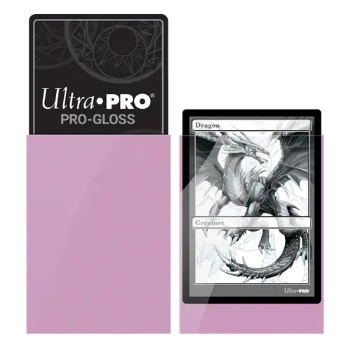 Micas protectoras de cartas solid Pink tamaño standard ultra Pro