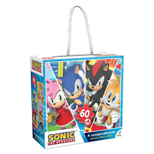 Rompecabeza Sonic 4 EN 1 marca Novelty