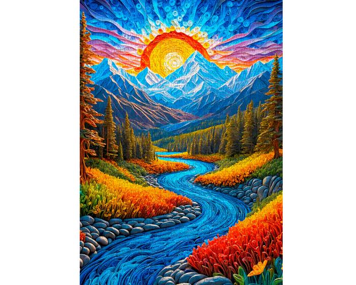 Paisaje al Atardecer - Rompecabezas 1000 Piezas Enjoy Puzzle