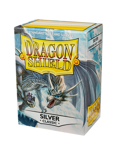 Standard sizecard sleeves dragons hield silver classic