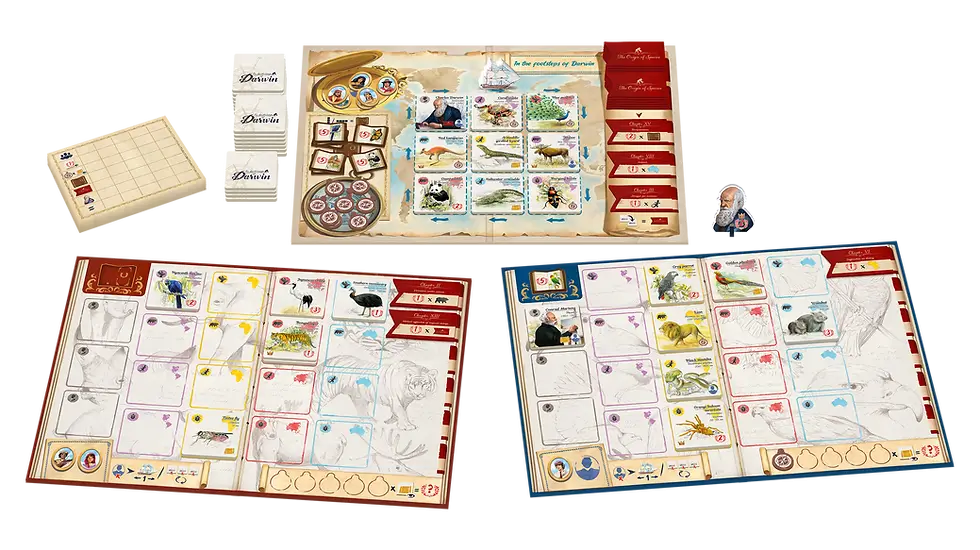 tras los pasos de darwin Juego de Mesa Mar lúdico