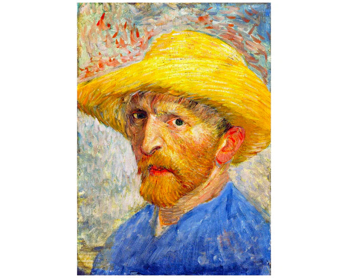 Van Gogh - Autorretrato con Sombrero de Paja - Rompecabezas 1000 Piezas Enjoy Puzzle