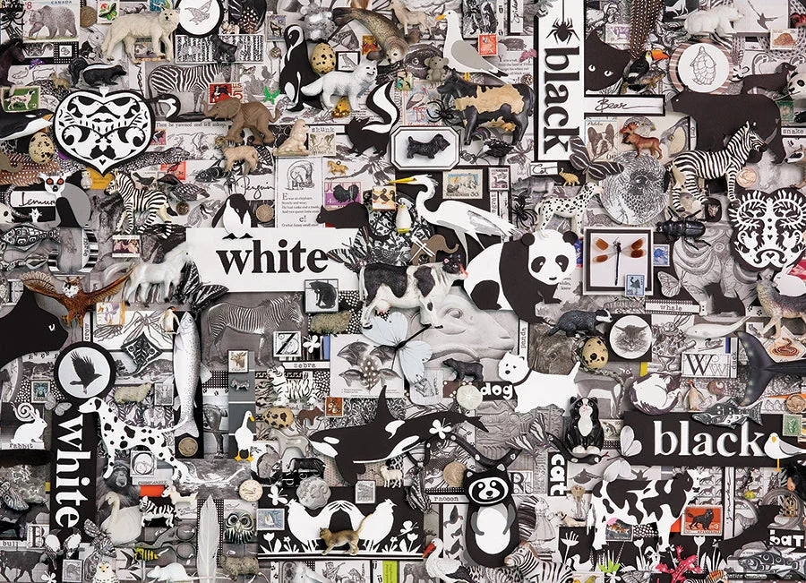 www.lamazmorra.mx › products › blanco-y-negro-animales-rompecabezas-1000-piezas