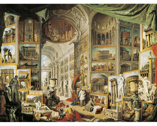 Galería Antigua Giovanni Paolo Pannini Rompecabezas 1500 piezas Ricordi