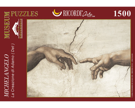 La Creación de Adan Michelangelo Rompecabezas 1500 piezas Ricordi