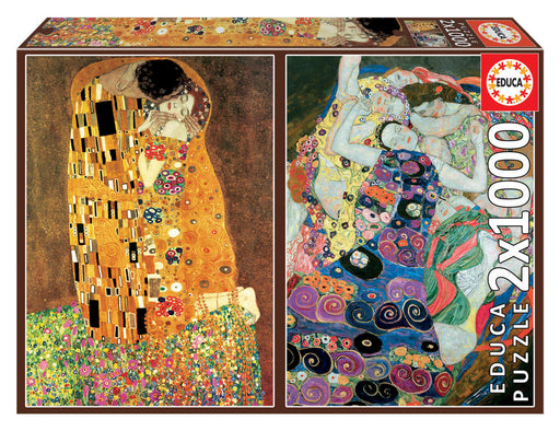 El Beso y La Virgen Gustav Klimt Rompecabezas 1000 piezas Educa