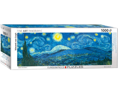 Noche estrellada Van Gogh Rompecabezas panorámico 1000 piezas Eurographics